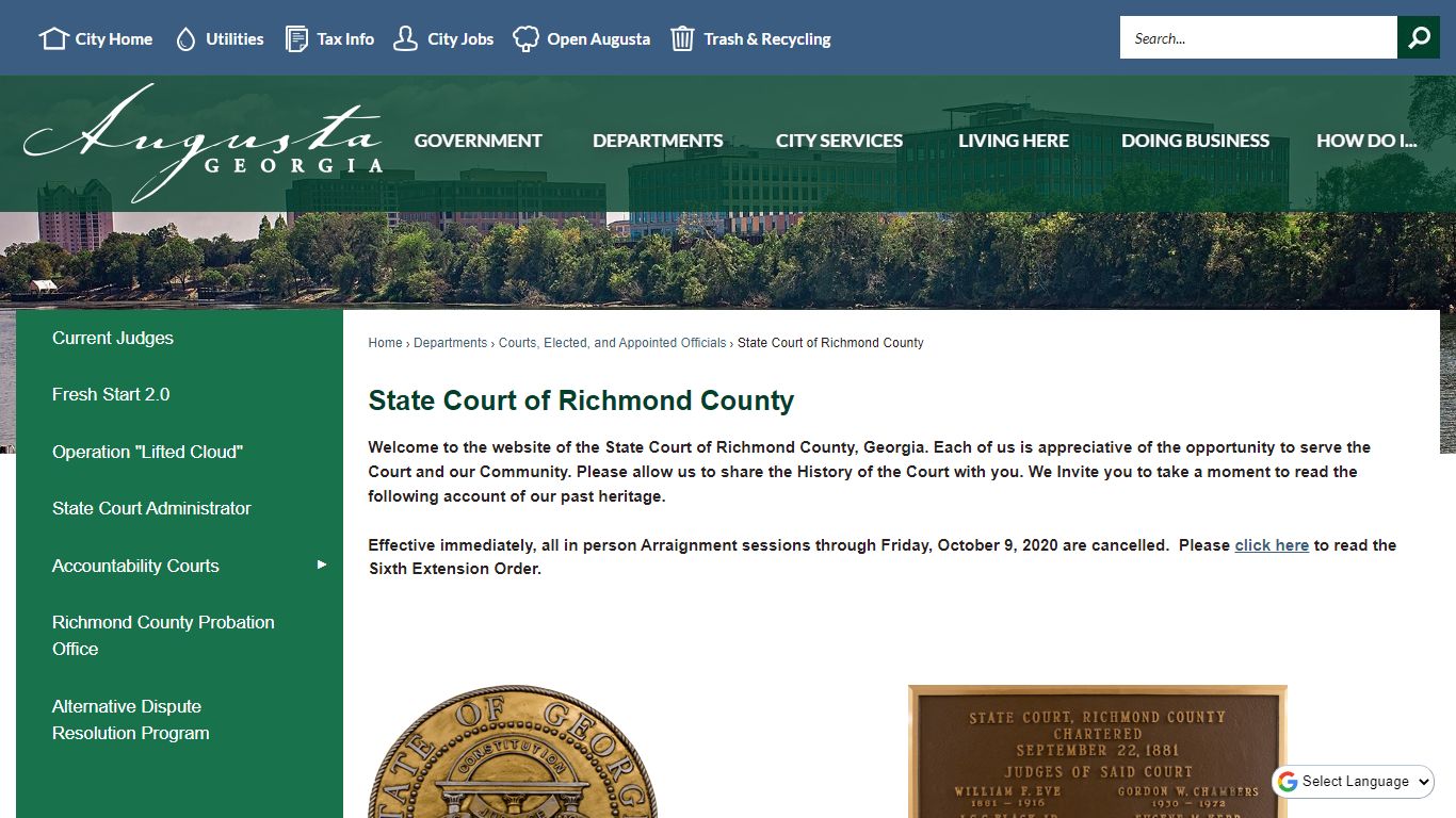 State Court of Richmond County | Augusta, GA - Official ...